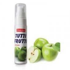 Ароматизированный гель-смазка Tutti-frutti, вкус яблочный