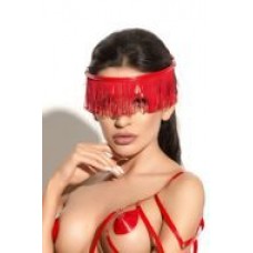 Украшение на голову Me Seduce Queen of hearts с длинной бахромой красное-OS